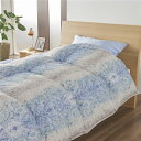 【P7倍!+買い回り】 リサイクルダウン80% 羽毛ふとん ブルー シングル(約150×210cm)【代引不可】