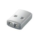 【タイムセール ポイント5倍】 (まとめ)エレコム ELECOM USB2.0手動切替器 2切替 USS2-W2(×5セット)