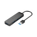 【タイムセール ポイント5倍】 (3セット) VENTION 4-Port USB 3.0 ハブ セルフパワー / バスパワー対応 0.5m ブラック CH-8...