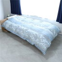 【P7倍!+買い回り】 丸八真綿 ミライクルダウン70% 羽毛布団 シングル(約150×210cm) ブルー【代引不可】
