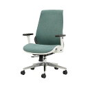 【ショップP10倍】 ネットフォース Wellbe(ウェルビー)チェア ファブリックタイプ 肘付 オーシャンブルー WLB-2A-TW-BL 1脚 組立式