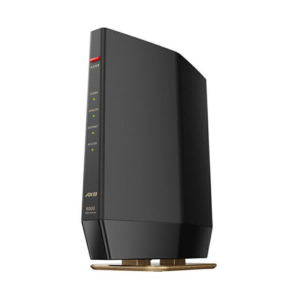 BUFFALO バッファロー 無線ルーター AirStation Wi-Fi 6 対応ルーター プレミアムモデル マットブラック WSR-6000AX8P-MB