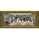 【7/18 ポイント10倍】 ユーパワー 白石創多 Gel加工 アートフレーム 「ルノワールのアートレストラン」(Mサイズ)