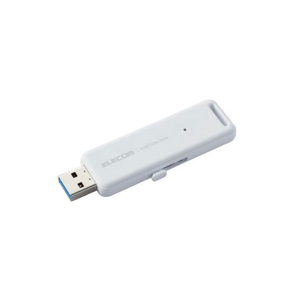 【5/14は!ポイント9倍】 エレコム 外付けポータブルSSD ESD-EMB0500GWH ホワイト