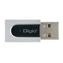 (まとめ)Digio2 USB 小型SDカードリーダーライター CRW...(2)