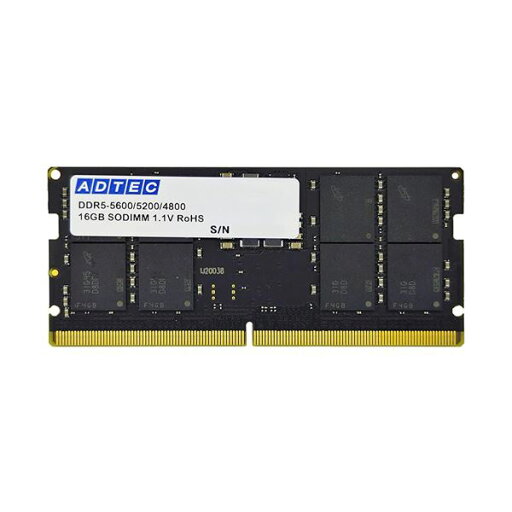 アドテックDDR5-5600 SODIMM 16GB ADS5600N-H16G 1枚 アドテックDDR5-5600 SODIMM 16GB ADS5600N-H16G 1枚