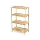 【7/20 P9倍!】 ウッドラック4段 ナチュラル 組立品