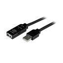 StarTech.com USB2.0アクティブ延長ケーブル Type A(オス)-Type A(メス) 5m ブラックUSB2AAEXT5M 1本(2)