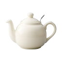 【タイムセール ポイント5倍】 ロンドンポタリー ファームハウス ティーポット 2cup アイボリー 2119-027