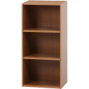 【ポイント8倍+5と0のつく日】 カラーボックス 可動棚3段 NA ナチュラル 組立品