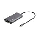 StarTech.com USB Type-C マルチ変換アダプタ ブラック&スペースグレー DKT30CHVAUSP1個(2)