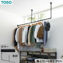 【タイムセール ポイント5倍】 ハンギングバー 約178cm×25cm ブラック H-1 天井付け Lタイプセット 日本製 リビング ダイニング 洗濯物 観葉植...