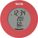 【タイムセール!ショップポイント5倍】 (3個セット) タニタ デジタル 温湿度計 ピンク TT-585