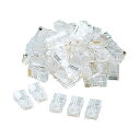 【タイムセール ポイント5倍】 (まとめ)サンワサプライ RJ-45コネクタ(より線用) ADT-RJ45-50(×2セット)