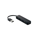 【4/30は! ポイント8倍】 (まとめ)エレコム USB2.0ハブ(コンパクトタイプ) U2H-SN4NBBK(×5セット)(2)
