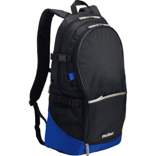 【5/1は! ポイント10倍】 (モルテン Molten) バックパック/スポーツバッグ (ブラック×ブルー 40L) 幅35cm ボール シューズ収納ネット付き 【5/1は! ポイント10倍】 (モルテン Molten) バックパック/スポーツバッグ (ブラック×ブルー 40L) 幅35cm ボール シューズ収納ネット付き