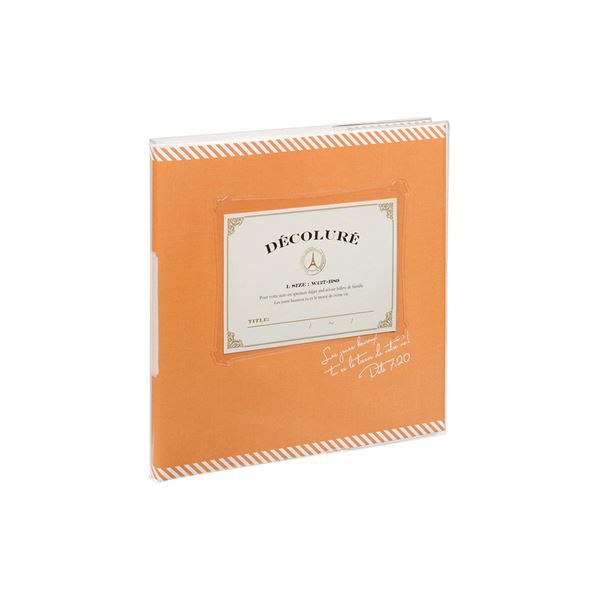 【ポイント8倍+マラソン】 (業務用セット) アルバム 写真 ナカバヤシ かける〜の台紙アルバム 写真（KAKERUNO）／デコルーレ／ブックタイプ／M／イエロー アK-MB-201-Y#102#（×5セット）