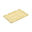 【タイムセール ポイント5倍】 (10個セット) パンコンテナー/食品用コンテナー (フタのみ単品 #0用蓋) アイボリー 清掃簡単(代引不可)