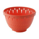 【タイムセール ポイント5倍】 (30セット) コランダー/水切りざる (Lサイズ レッド) 材質:PP 『リベラリスタ』(代引不可)