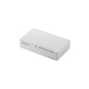 【タイムセール ポイント5倍】 エレコム Giga対応スイッチングHub/8ポート/プラスチック筐体/電源外付モデル/ホワイト EHC-G08PA2-W
