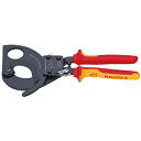 【ポイント★6倍! 5/4 ショップPアップ+W勝利】 KNIPEX（クニペックス）9536-280 絶縁ケーブルカッター 1000V（ラチェット式