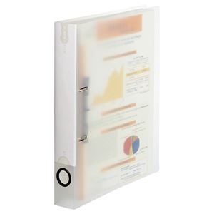 【4/30は！ ポイント8倍】 （まとめ） TANOSEE Dリングファイル（PP表紙） A4タテ 2穴 250枚収容 背幅43mm クリア 1冊 （×15セット）