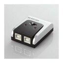 【タイムセール ポイント5倍】 (まとめ)エレコム USB2.0対応切替器 U2SW-T2(×2セット)
