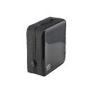【タイムセール ポイント5倍】 (まとめ)エレコム CD/DVDファスナーケース CCD-H320BK(×2セット)(2)