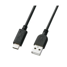 【ポイント5倍! 4/28は楽天勝利でPアップ】 （まとめ） サンワサプライ USB2.0TypeC-Aケーブル KU-CA20K 【×3セット】