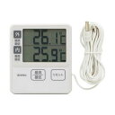 【タイムセール!ショップポイント5倍】 (まとめ)ドリテック 室内室外温度計 アイボリーO-285IV 1個(×10セット)
