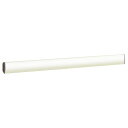【タイムセール ポイント5倍】 コートハンガーレール (ホワイト 耐荷重25kg×1本) レール100cm サイドキャップ 取付専用ビスセット付き 〔DIY 業...