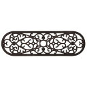 【P5倍】 屋外用 玄関マット ドアマット 約25×75cm 楕円形 ラバーマット 玄関 エントランス 入口(代引不可)