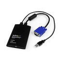 【タイムセール ポイント5倍】 StarTechKVM-USB2.0クラッシュカードアダプタ ファイル転送機能付き NOTECONS02 1個
