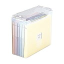 【5/9は誕生日なので!ショップポイント5倍】 (まとめ) ナカバヤシ インデックスファイルボックス F2 フタ付 A4ヨコ ペーパーファイル6冊付 クリア フボI-F2-C 1個 (×3セット)(3)