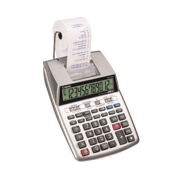 【ポイント5倍！】 (まとめ）キヤノン プリンタ電卓P23-DHV-3 2色印字 12桁 2279C005 1台（×3セット）