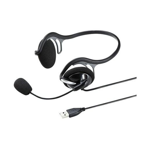【タイムセール ポイント5倍】 サンワサプライ USBヘッドセットブラック ネックバンドタイプ MM-HSU05BK 1個 【タイムセール ポイント5倍】 サンワサプライ USBヘッドセットブラック ネックバンドタイプ MM-HSU05BK 1個