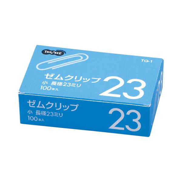 【ポイント8倍! 買いまわりで+最大10倍+SPU】 (まとめ) TANOSEE ゼムクリップ 小 23mm シルバー 1箱（100本） 【×300セット】