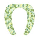 【タイムセール ポイント5倍】 (まとめ) 便座シート/吸着べんざシート (ボタニカル) 洗える トイレ用品 『レック ぴたQ』 (72個セット)