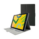 【タイムセール ポイント5倍】 エレコム iPad10.2 レザーケース ブラック TB-A19RWVFUBK