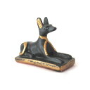 【タイムセール ポイント5倍】 (古代エジプトのアヌビス神(犬))(Sサイズ)(Anubis 彫像)座るアヌビス神