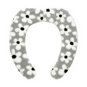 【タイムセール ポイント5倍】 (まとめ) 便座シート/吸着べんざシート (デイジー グレー) トイレ用品 『ぴたQ』 (72個セット)
