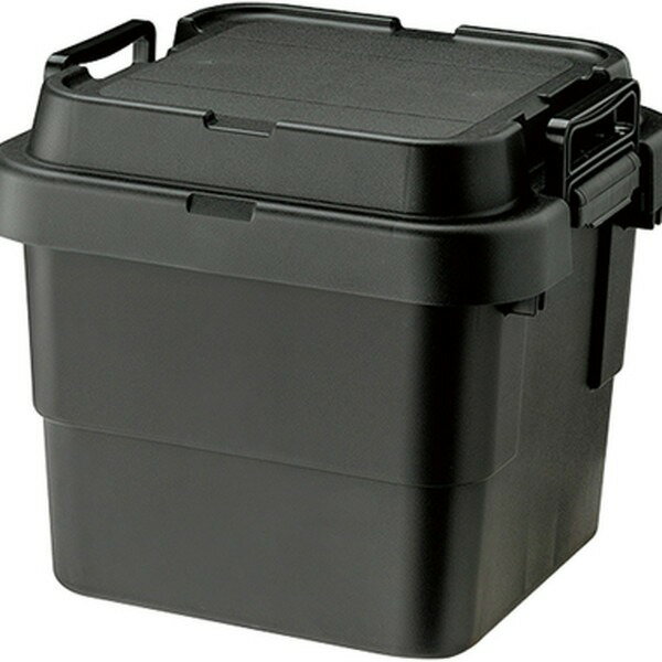 【ショップポイント★5倍!】 収納ボックス 収納ケース 幅40cm 30L ブラック S蓋 車用 ルーフキャリー対応 日本製 トランクカーゴ アウトドア キャンプ