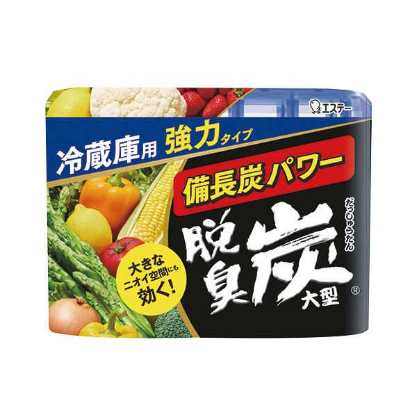 ※代引き不可※北海道、沖縄、離島の送料は別途お見積り※手配完了後はキャンセルやご返品をお受けすることは出来ません。■商品内容【ご注意事項】・この商品は下記内容×10セットでお届けします。炭のパワーでイヤな臭いを強力に脱臭します。冷蔵庫用強力タイプ。●600Lの冷蔵庫まで対応する強力タイプ。●ゼリーの減り方で交換時期も分かります●強力脱臭 ツンとくる臭いにも効く(強化備長炭+活性炭)●ミネラル抗菌パワー(ミネラル系抗菌剤配合)※ゼリー面に付着した菌の活動を抑える効果です。●生もの臭に効く(ミネラル脱臭パワー)■商品スペック設置場所：大型冷蔵庫(600Lまで)内容量：240g効果期間：約5〜6ヵ月(冷蔵庫のタイプにより異なります。)急冷タイプ:約2〜3ヵ月、うるおいタイプ:約6〜8ヵ月。※以下の環境では冷蔵庫のタイプによらず使用期間が短くなることがあります。風が多くあたる場合、庫内が乾燥している場合、庫内温度が高い場合成分：活性炭、備長炭、ミネラル系抗菌・脱臭剤、有機酸寸法：W161×D38×H116mm備考：※本品は食べられない。※幼児の手の届くところに置かない。※直射日光のあたるところや、高温になるところに置かない。※用途以外に使用しない(冷凍室では使用しない)。※開封時に結露水がたまっている場合がありますが、使用上問題ありません。■送料・配送についての注意事項●本商品の出荷目安は【1 - 5営業日　※土日・祝除く】となります。●お取り寄せ商品のため、稀にご注文入れ違い等により欠品・遅延となる場合がございます。●本商品は仕入元より配送となるため、沖縄・離島への配送はできません。[ 11430 ]