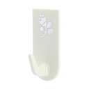 【タイムセール ポイント5倍】 ホームフック (中 3個入り) ホワイト 花柄 耐荷重:2kg (120個セット) レック