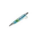 【5/18は! ポイント10倍】 花柄 ボールペン/文房具 (四葉クローバー 水色) パーカータイプ 芯:0.7mm 日本製 文具 オフィス用品 『Frower...