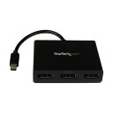 【タイムセール ポイント5倍】 StarTech.com 3ポートMSTハブ Mini DisplayPort-3xDsiplayPort 4K対応 Windo...