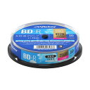【タイムセール ポイント5倍】 (まとめ)JVC 録画用BD-R 130分1-6倍速 ホワイトワイドプリンタブル スピンドルケース VBR130RP10SJ1 ...