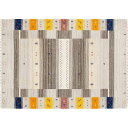 【9/17は P7倍】 防炎 ラグマット/絨毯 (約200×250cm 781/マルチ) ホットカーペット対応 インド製 『ファインギャベ』 781/MULTI(代引不可)