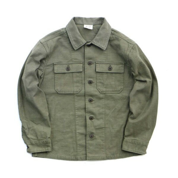 アメリカ軍ファーティングシャツ レプリカ オリーブ 13h（レディースフリーサイズ）