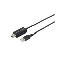 【タイムセール ポイント5倍】 (まとめ) バッファロー パソコン自動切替器 マウス/キーボード 1.5m BSKM203 1本 (×5セット)